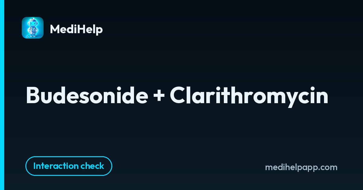 Budesonide + Clarithromycin | MediHelp