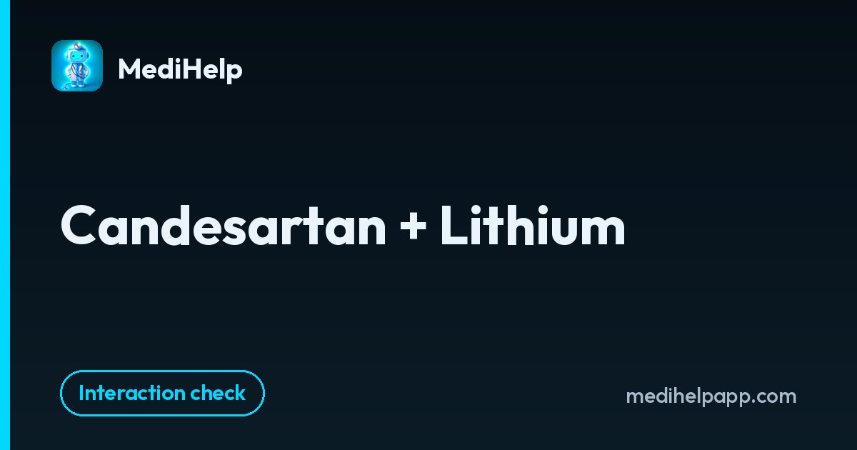 Candesartan + Lithium | MediHelp