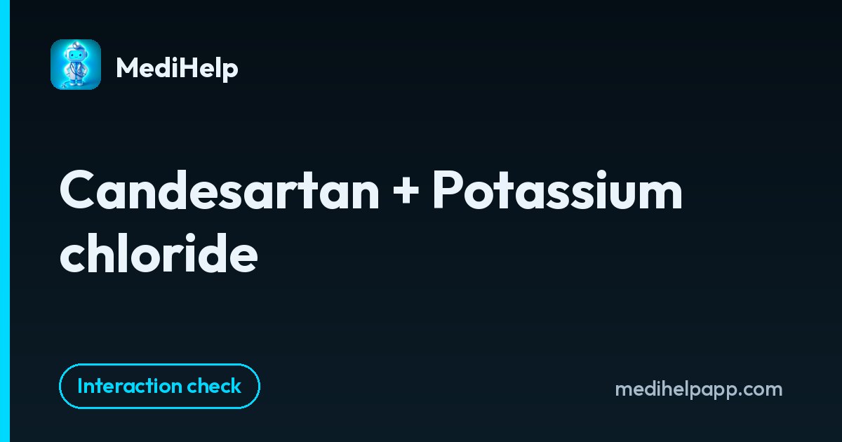 Candesartan + Potassium chloride | MediHelp