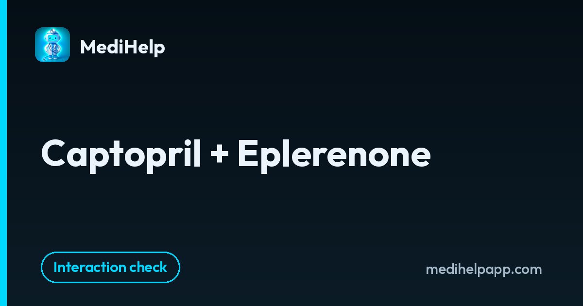 Captopril + Eplerenone | MediHelp