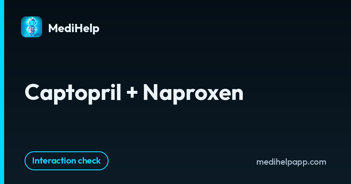 Captopril + Naproxen | MediHelp