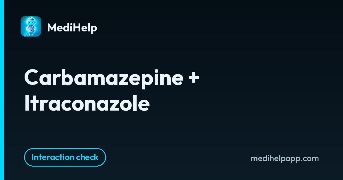 Carbamazepine + Itraconazole | MediHelp