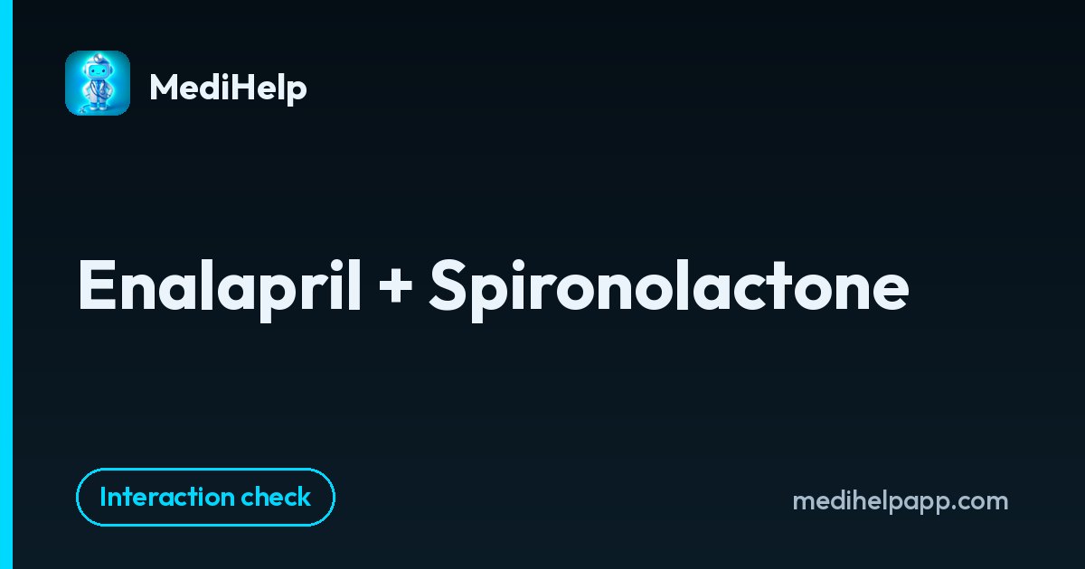 Enalapril + Spironolactone | MediHelp