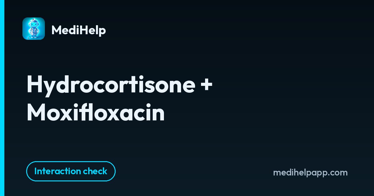 Hydrocortisone + Moxifloxacin | MediHelp