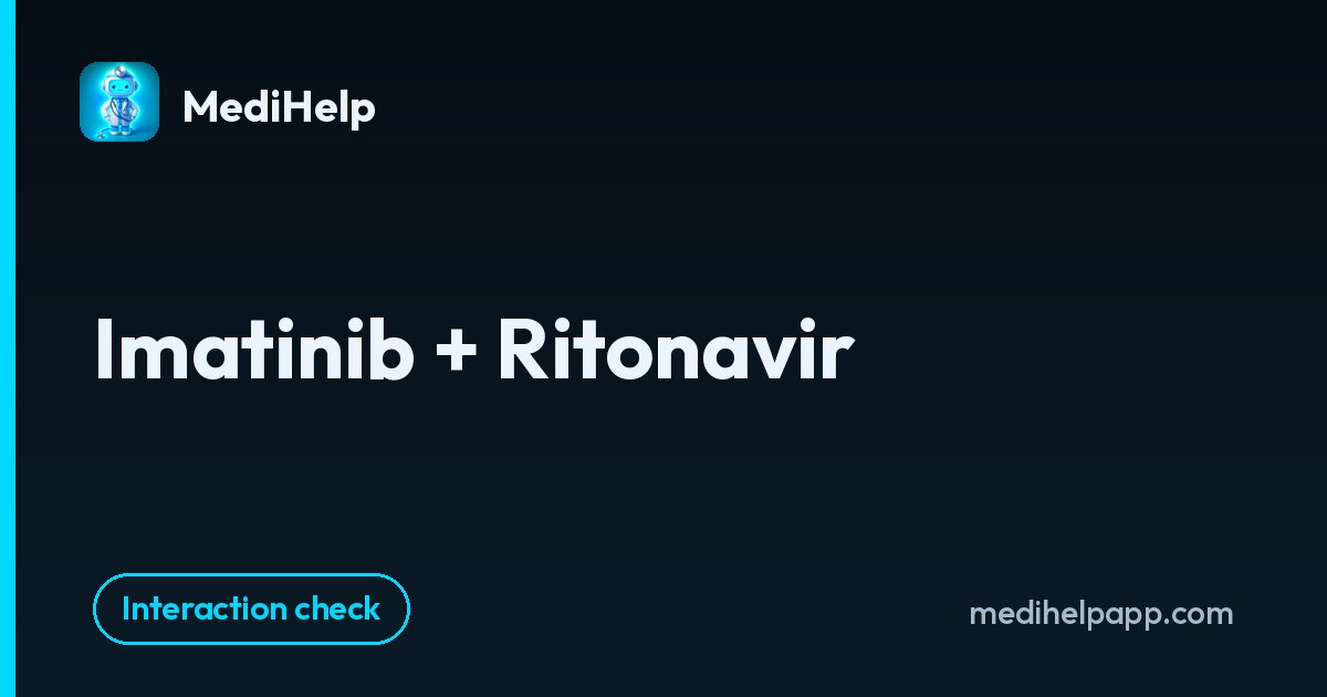 Imatinib + Ritonavir | MediHelp