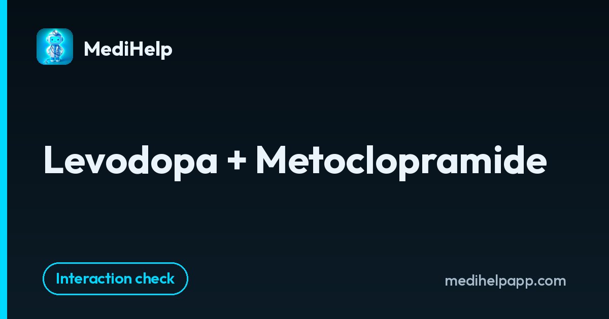 Levodopa + Metoclopramide | MediHelp