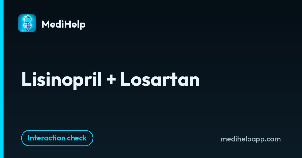 Lisinopril + Losartan | MediHelp