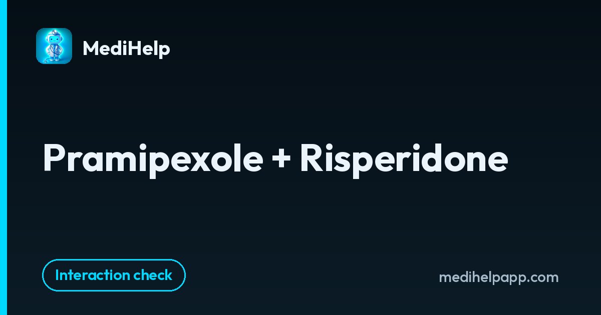 Pramipexole + Risperidone | MediHelp