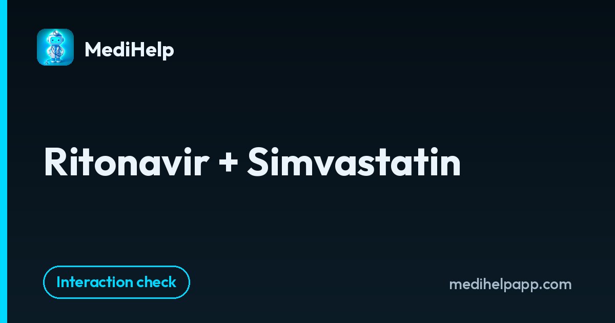 Ritonavir + Simvastatin | MediHelp