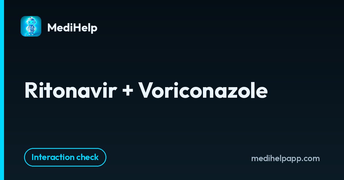Ritonavir + Voriconazole | MediHelp