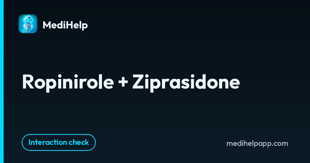 Ropinirole + Ziprasidone | MediHelp