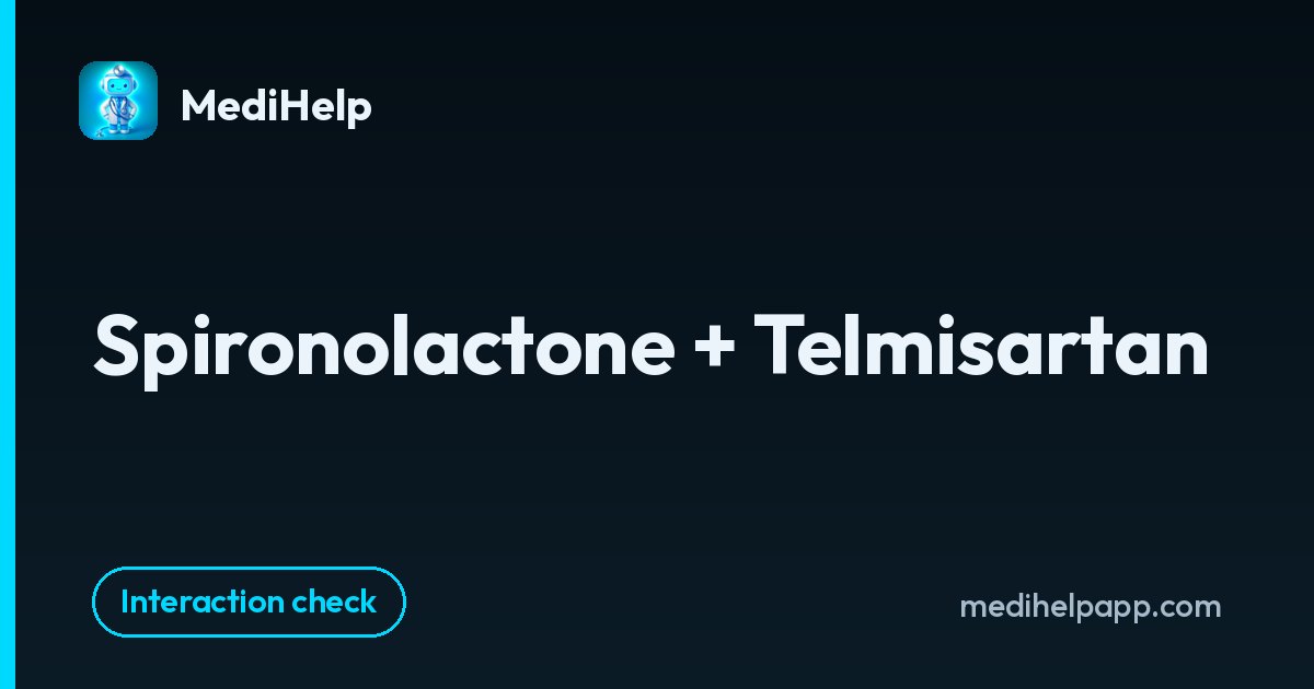 Spironolactone + Telmisartan | MediHelp