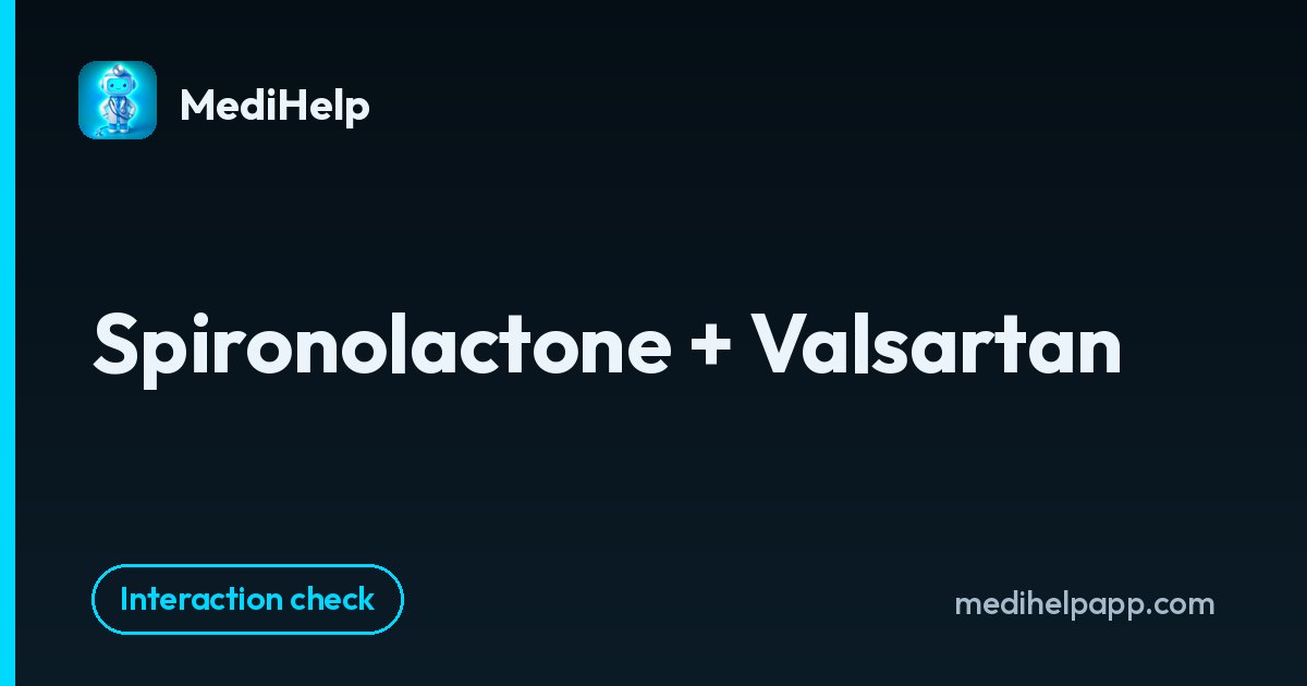 Spironolactone + Valsartan | MediHelp