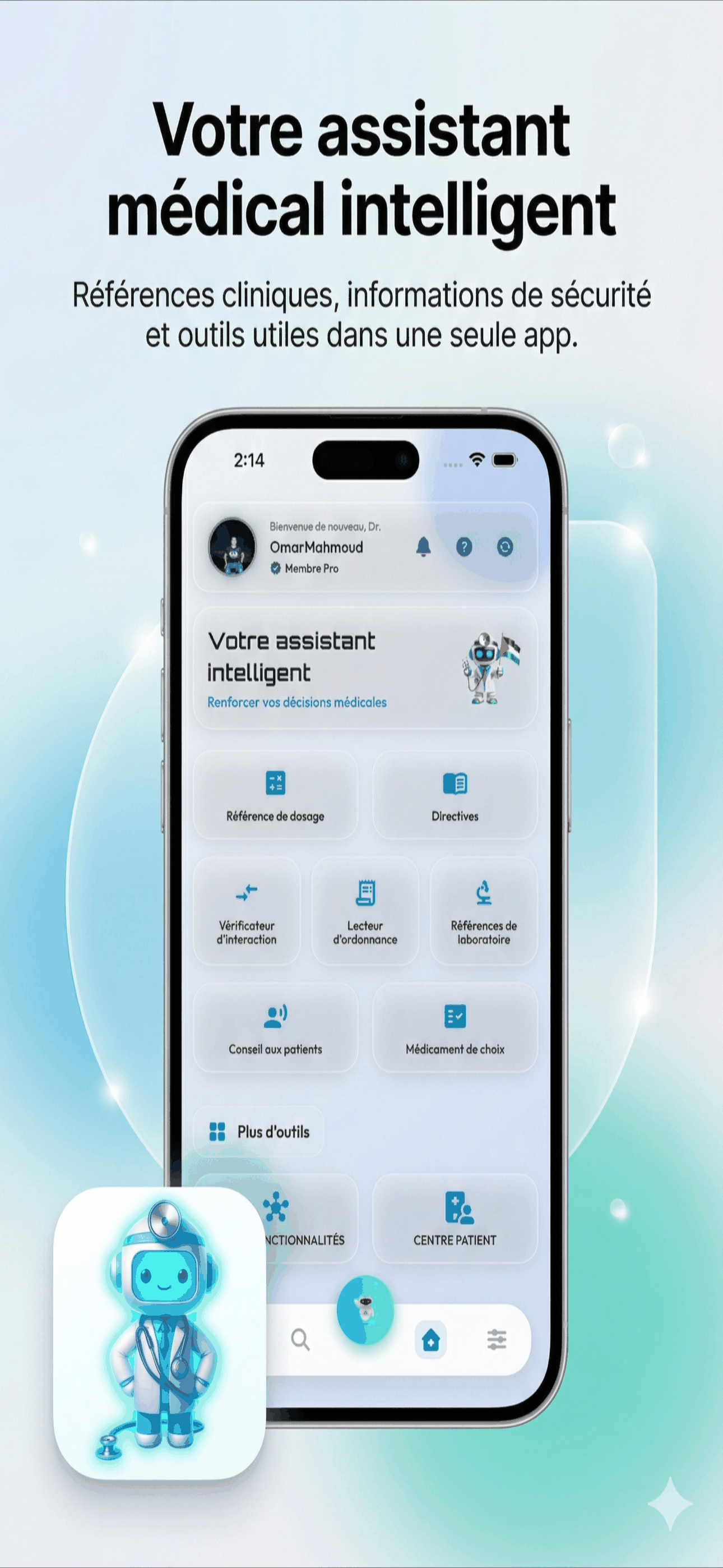 Capture d’écran MediHelp 1