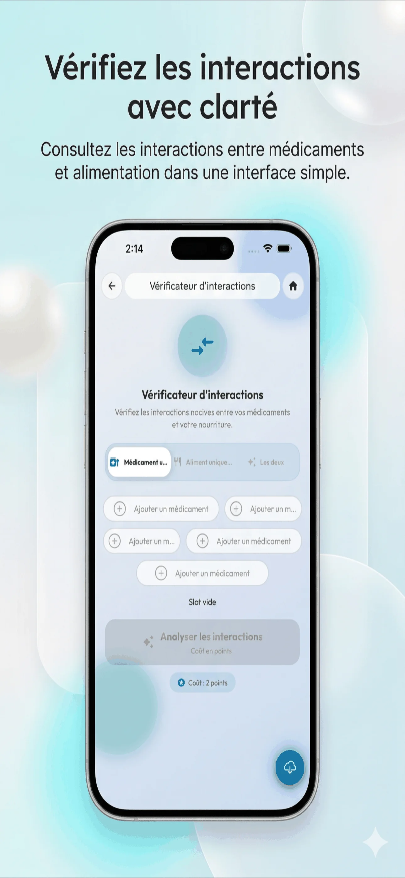 Capture d’écran MediHelp 4