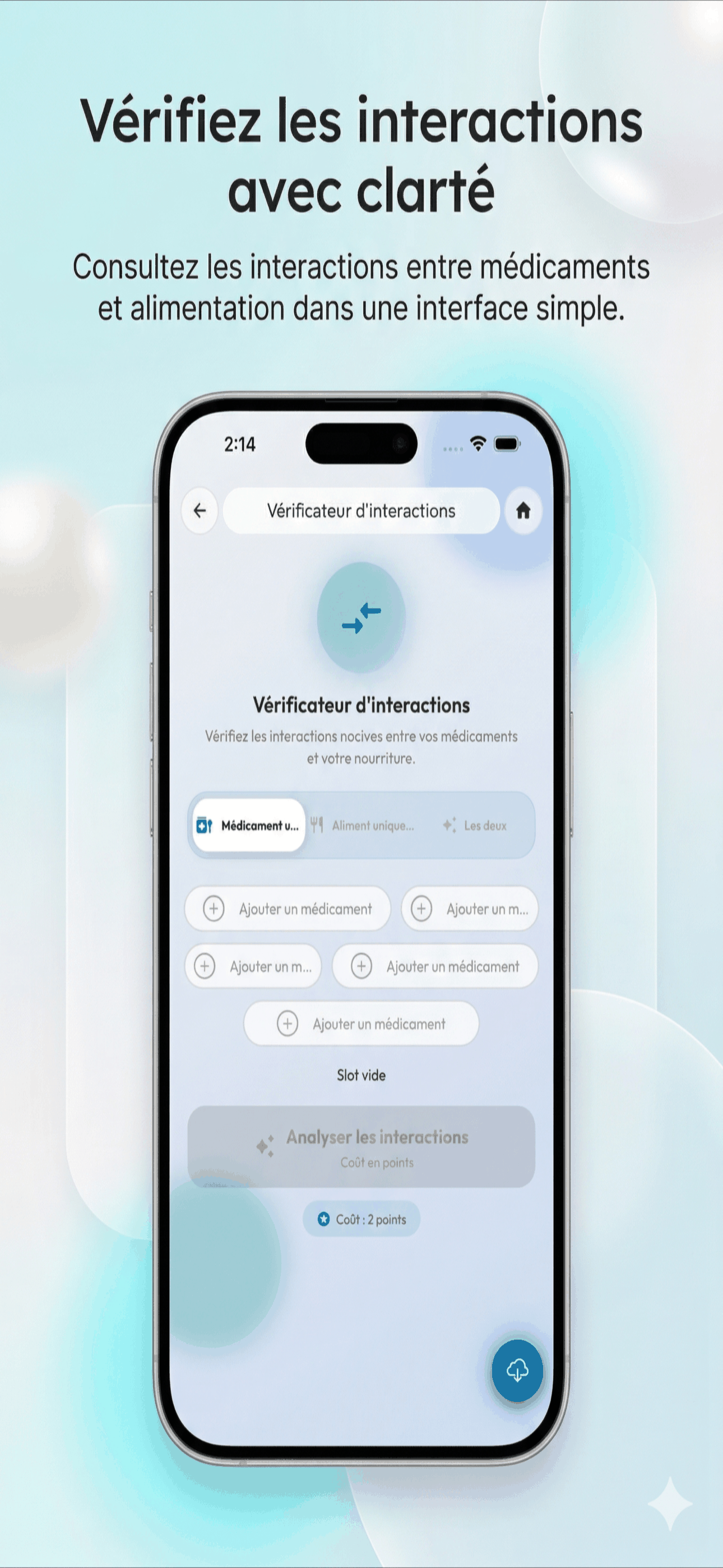 Capture d’écran MediHelp 4